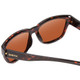 Close Up View of Smith Joya Ladies Sunglasses Tortoise Gold/ChromaPop Glass Polarized Brown 56 mm