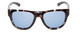 Front View of Smith Rockaway Sunglasses Sky Tortoise Brown/CP Glass Polarized Blue Mirror 52mm