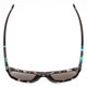 Top View of Smith Rockaway Sunglasses Sky Tortoise Brown/CP Glass Polarized Blue Mirror 52mm