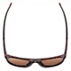 Top View of Smith Rockaway Cateye Sunglasses in Tortoise/CP Glass Polarize Green Mirror 52mm