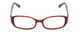 Front View of SOHO 62 Women Oval Full Rim Designer Reading Glasses Chocalte Brown Caramel 49mm