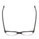 Top View of Ernest Hemingway H4606 Unisex Cateye Eyeglasses in Shiny Black Clear 2 Tone 51mm