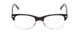 Front View of Ernest Hemingway H4606 Designer Reading Eye Glasses with Custom Cut Powered Lenses in Shiny Black Clear 2 Tone Unisex Cateye Full Rim Acetate 51 mm