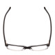Top View of Ernest Hemingway H4613 Unisex Designer Eyeglasses Shiny Black Clear 2 Tone 50 mm