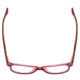 Top View of Ernest Hemingway H4617-48mm Cateye Eyeglasses in Matte Black Crystal Pink Silver