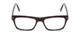 Front View of Ernest Hemingway H4665 Designer Reading Eye Glasses with Custom Cut Powered Lenses in Gloss Black Unisex Cateye Full Rim Acetate 53 mm
