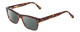 Profile View of Ernest Hemingway H4665 Designer Polarized Sunglasses with Custom Cut Smoke Grey Lenses in Shiny Tortoise Havana Brown Yellow Unisex Cateye Full Rim Acetate 53 mm