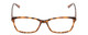Front View of Ernest Hemingway H4676 Designer Reading Eye Glasses with Custom Cut Powered Lenses in Demi-Tortoise Havana Yellow Brown Ladies Cateye Full Rim Acetate 53 mm