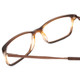 Close Up View of Ernest Hemingway H4679 Unisex Eyeglasses in Brown Honey Clear Gradient Mist 53mm