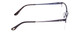 Side View of Ernest Hemingway 4680 Ladies Cateye Semi-Rimless Eyeglasses Navy Blue Clear 52mm