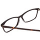 Close Up View of Ernest Hemingway H4696 Ladies Cateye Eyeglasses Black/Tortoise Brown Yellow 54mm