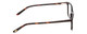 Side View of Ernest Hemingway H4696 Designer Progressive Lens Blue Light Blocking Eyeglasses in Shiny Black/Tortoise Havana Brown Yellow Ladies Cateye Full Rim Acetate 54 mm