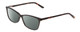 Profile View of Ernest Hemingway H4696 Designer Polarized Reading Sunglasses with Custom Cut Powered Smoke Grey Lenses in Shiny Black/Tortoise Havana Brown Yellow Ladies Cateye Full Rim Acetate 54 mm
