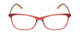 Front View of Ernest Hemingway H4696 Ladies Cateye Eyeglasses in Red Crystal/Brown Tiger 54 mm