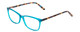 Profile View of Ernest Hemingway 4696 Women Cateye Eyeglasses Teal Blue Green Crystal/Brown 54mm