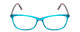 Front View of Ernest Hemingway 4696 Women Cateye Eyeglasses Teal Blue Green Crystal/Brown 54mm