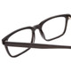 Close Up View of Ernest Hemingway 4697 Unisex Square Acetate Designer Eyeglasses Gloss Black 53mm
