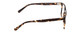 Side View of Ernest Hemingway 4697 Unisex Square Eyeglasses Tortoise Havana Brown Yellow 53mm