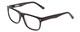 Profile View of Ernest Hemingway H4723 Designer Reading Eye Glasses in Gloss Black Silver Studs  Unisex Cateye Full Rim Acetate 57 mm