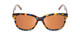 Front View of Ernest Hemingway H4732 Ladies Cateye Sunglasses Blue Tortoise Brown&Orange 56 mm
