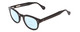 Profile View of Ernest Hemingway H4734 Designer Progressive Lens Blue Light Blocking Eyeglasses in Gloss Black Unisex Cateye Full Rim Acetate 49 mm