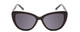 Front View of Ernest Hemingway H4735 Ladies Cateye Designer Sunglasses in Black&Blue/Grey 54mm