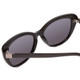 Close Up View of Ernest Hemingway H4735 Ladies Cateye Designer Sunglasses in Black&Blue/Grey 54mm