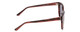 Side View of Ernest Hemingway H4736 Unisex Cateye Sunglasses Burgundy Red Plum&Blue/Grey 53mm