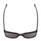 Top View of Ernest Hemingway H4736 Unisex Cateye Sunglasses Burgundy Red Plum&Blue/Grey 53mm