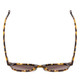 Top View of Ernest Hemingway H4739 Unisex Cateye Sunglasses Yellow Brown Gold Tortoise 53 mm