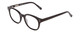 Profile View of Ernest Hemingway H4739 Designer Blue Light Blocking Eyeglasses in Gloss Black Unisex Cateye Full Rim Acetate 53 mm
