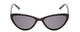 Front View of Ernest Hemingway H4740 Ladies Cateye Designer Sunglasses in Black&Blue/Grey 56mm