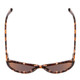 Top View of Ernest Hemingway H4740 Ladies Cateye Sunglasses Brown Rose Auburn Tortoise 56 mm