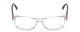 Front View of Ernest Hemingway H4805 Designer Reading Eye Glasses with Custom Cut Powered Lenses in Clear Crystal/Red Brown Tortoise Ladies Cateye Full Rim Acetate 52 mm