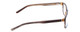 Side View of Ernest Hemingway H4806 Designer Progressive Lens Blue Light Blocking Eyeglasses in Grey Blue/Auburn Brown Layered Mist Unisex Rectangle Full Rim Acetate 56 mm