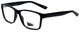 Profile View of 2000&Beyond 3059 Designer Blue Light Blocking Eyeglasses in Matte Black Mens Classic Full Rim Acetate 55 mm