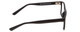 Side View of 2000&Beyond 3059 Designer Blue Light Blocking Eyeglasses in Matte Black Mens Classic Full Rim Acetate 55 mm