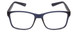 Front View of 2000&Beyond 3059 Designer Reading Eye Glasses with Custom Cut Powered Lenses in Matte Blue Mens Classic Full Rim Acetate 55 mm