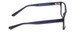 Side View of 2000&Beyond 3059 Designer Blue Light Blocking Eyeglasses in Matte Blue Mens Classic Full Rim Acetate 55 mm