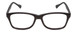 Front View of Gotham 237 Unisex Classic Full Rim Designer Reading Glasses in Matte Black 55 mm