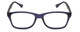 Front View of Gotham Style 237 Unisex Classic Designer Reading Glasses in Matte Navy Blue 55mm