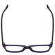 Top View of Gotham Style 237 Unisex Classic Designer Reading Glasses in Matte Navy Blue 55mm