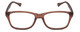 Front View of Gotham Style 237 Unisex Classic Designer Reading Glasses Matte Slate Grey 55 mm
