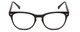 Front View of Gotham Style 252 Unisex Round Full Rim Designer Reading Glasses Matte Black 52mm