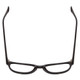Top View of Gotham Style 252 Unisex Round Full Rim Designer Reading Glasses Matte Black 52mm