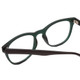 Close Up View of Gotham Style 252 Unisex Round Designer Reading Glasses Matte Emerald Green 52 mm