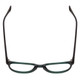 Top View of Gotham Style 252 Unisex Round Designer Reading Glasses Matte Emerald Green 52 mm