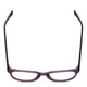 Top View of Gotham Style 252 Unisex Round Designer Reading Glasses in Matte Plum Purple 52mm