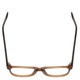 Top View of Gotham Style 253 Unisex Classic Designer Reading Glasses in Matte Tan Brown 52mm