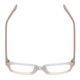 Top View of Gotham Style 254 Men Square Designer Reading Glasses in Matte Clear Crystal 54mm